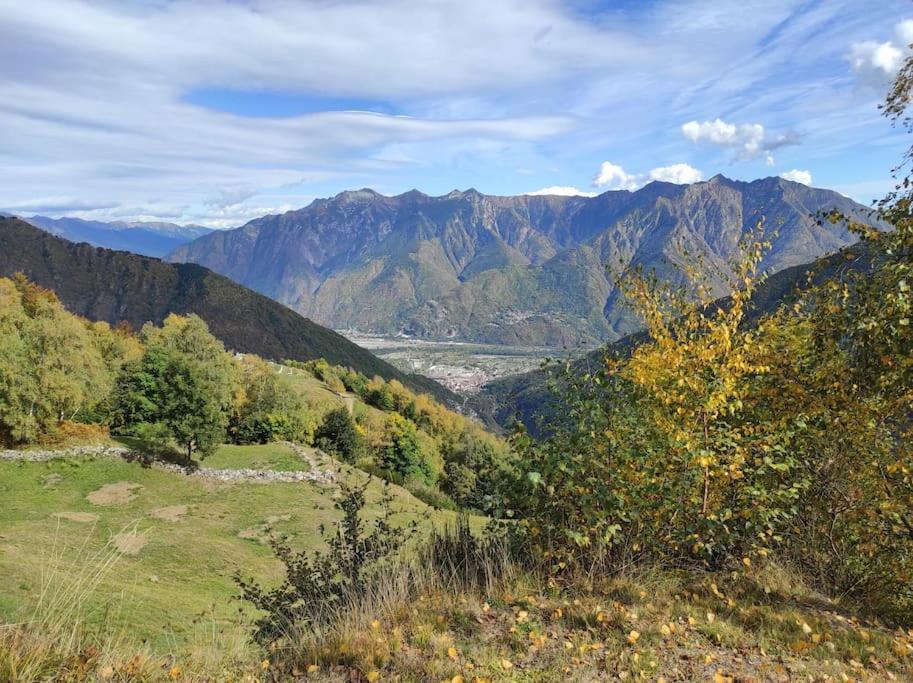 Casa Del Cios Calda E Intima Casetta Immersa Nel Verde Delle Montagne Alpe Basciumo Dış mekan fotoğraf
